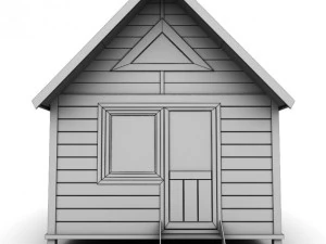 wooden house medium 3D Model