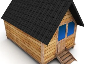 casa in legno piccola Modello 3D
