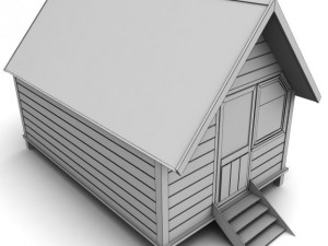 wooden house small 3D मॉडल