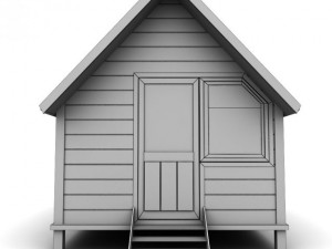 wooden house small 3D मॉडल