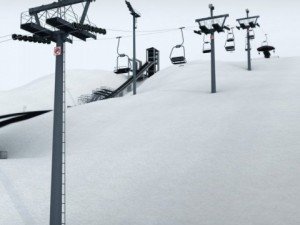 Ski jumping hill high detail 3D-Modell