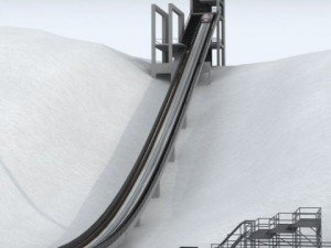 Ski jumping hill high detail 3D-Modell
