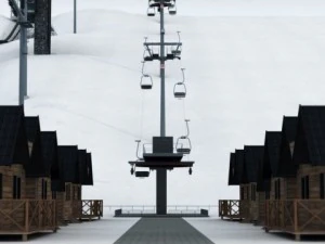 Ski jumping hill high detail 3D Model