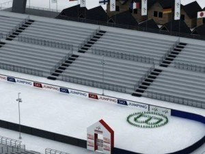 Ski jumping hill high detail 3D Model