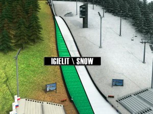 スキージャンプ台の高詳細 3Dモデル