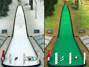 Ski jumping hill high detail 3D Model