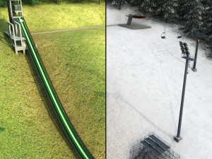 Ski jumping hill high detail 3D-Modell