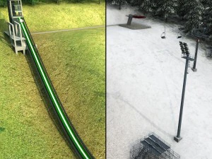 Ski jumping hill high detail 3D Model