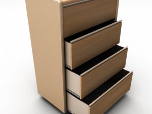 chest of drawers 3D 模型