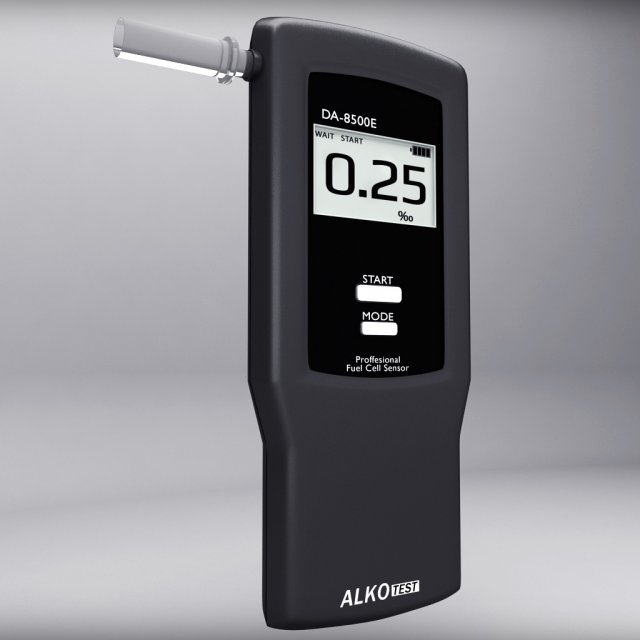 alcohol breathalyser Modelo 3D .c4d .max .obj .3ds .fbx .stl .blend 