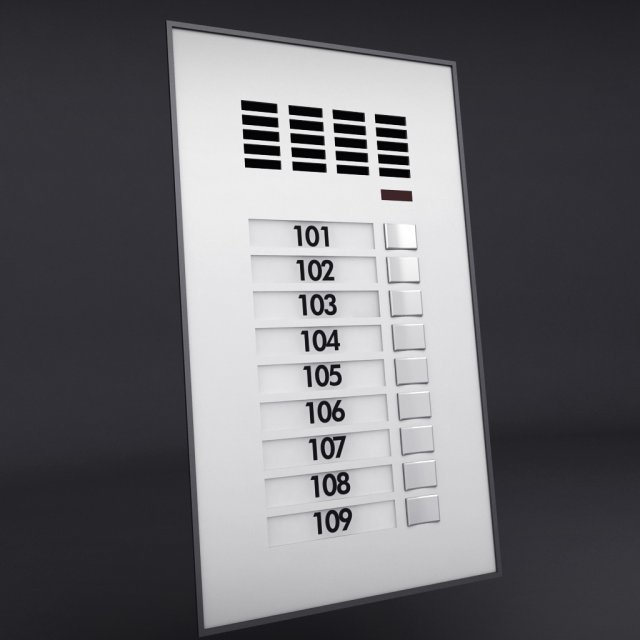 intercom 2 3D Model .c4d .max .obj .3ds .fbx .stl .blend 