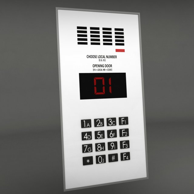 intercom 3 Modèle 3D .c4d .max .obj .3ds .fbx .stl .blend 