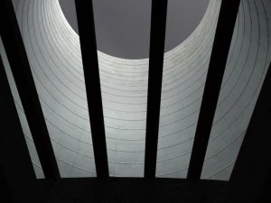 cooling tower power plant with interior 3D Model