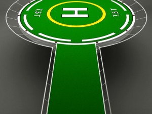 helipad rounded 3Dモデル