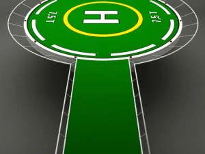 helipad rounded 3D Model