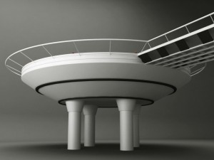 helipad rounded 3Dモデル