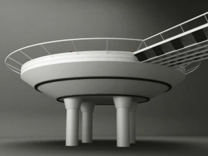 helipad rounded 3D Model