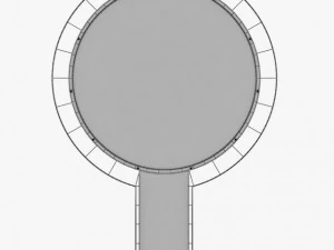 helipad rounded 3D Model