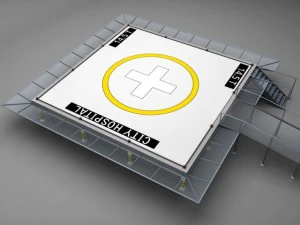 вертолітний майданчик пл 3D Модель