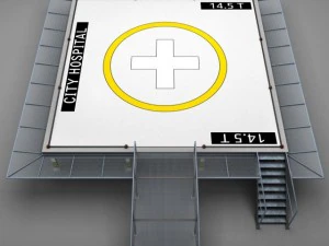 piazza dell'eliporto Modello 3D