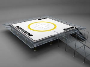 helipad square Modelo 3D