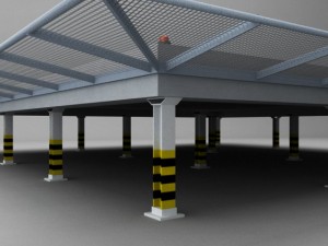 helipad square Modelo 3D