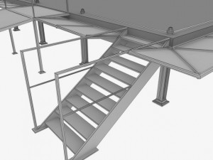 helipad square Modelo 3D