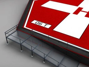 helipad hexagon 3D Model
