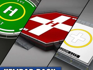 pacchetto eliporto Modello 3D