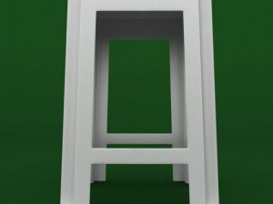 garden plastic furniture set Modelo 3D