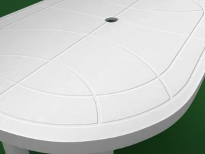 garden plastic furniture set 3D Model