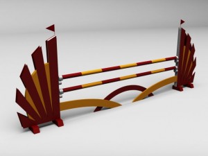 horse jump obstacle 01 3D मॉडल