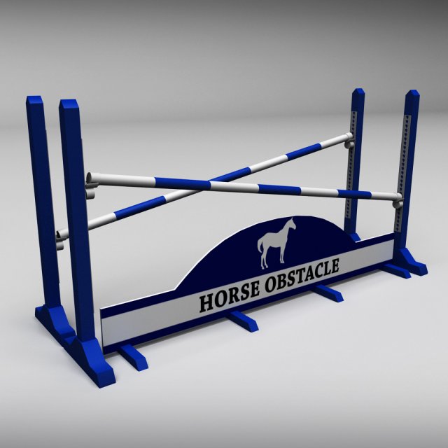 horse jump obstacle 05 3D Модель .c4d .max .obj .3ds .fbx .stl .blend 