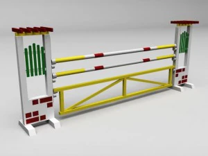 przeszkoda w skokach konnych 04 Model 3D