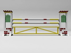 horse jump obstacle 04 3D Model