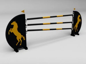 przeszkoda w skokach konnych 07 Model 3D