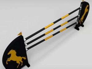 horse jump obstacle 07 3D Model