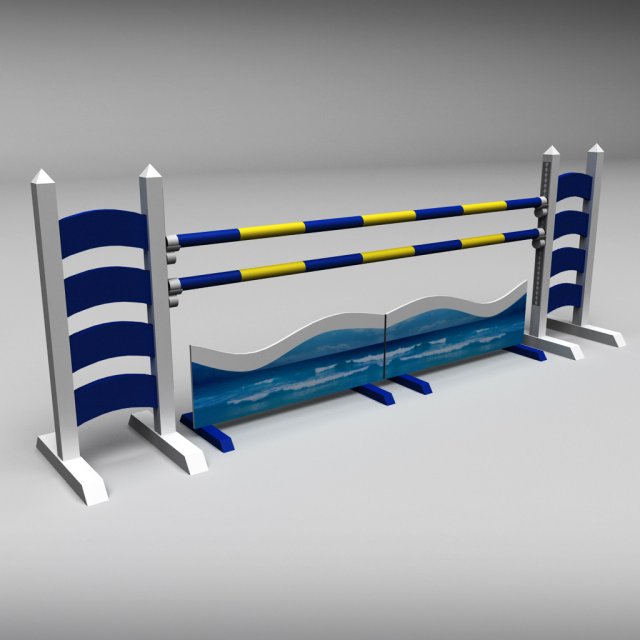 horse jump obstacle 06 Modello 3D .c4d .max .obj .3ds .fbx .stl .blend 