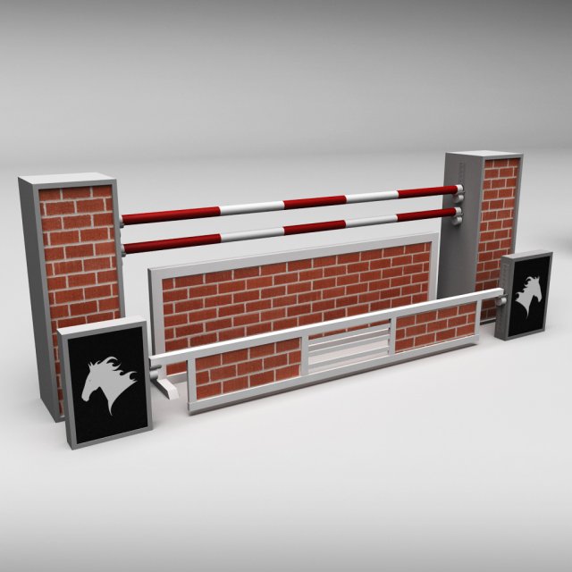 horse jump obstacle 09 3D-Modell .c4d .max .obj .3ds .fbx .stl .blend 