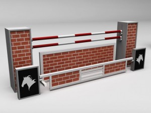 horse jump obstacle 09 3D Модель