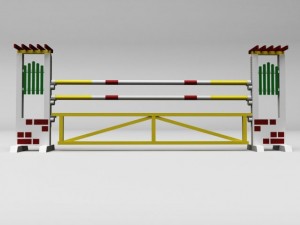 horse jump obstacle pack 3D Model