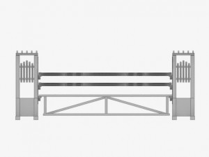 horse jump obstacle pack 3D Model