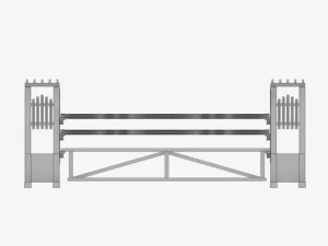 horse jump obstacle pack 3D Model