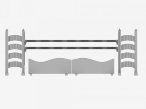 horse jump obstacle pack 3D Model