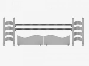 horse jump obstacle pack 3D Model