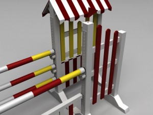 horse jump obstacle pack 3D Model