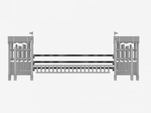 horse jump obstacle pack 3D Model