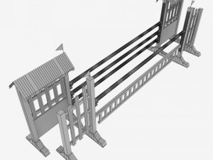 horse jump obstacle pack 3D Model