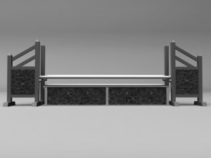 horse jump obstacle pack 3D Model