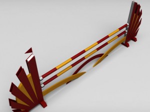 horse jump obstacle pack 3D Model